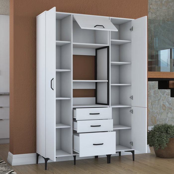 Hanah Home Armario multiusos JE118 - 2964 Blanco Hanah Home Armario multiusos JE118 - 2964 Blanco